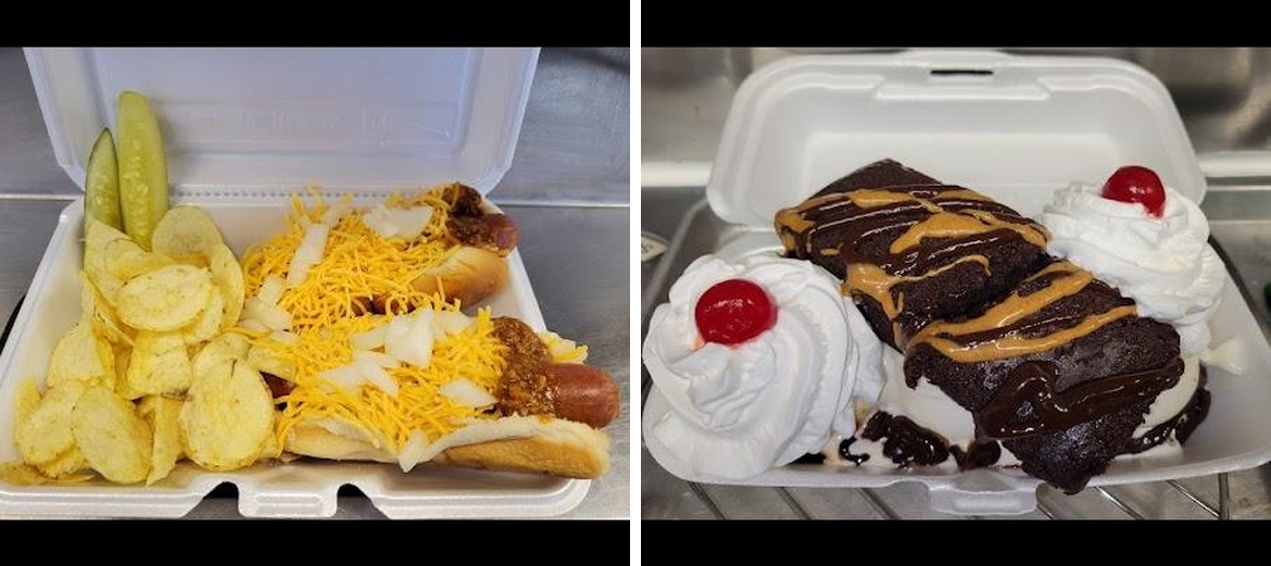 Sparky's , pizza cones and coneys